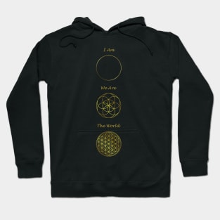 Sacred Geometry I, You and The World Hoodie